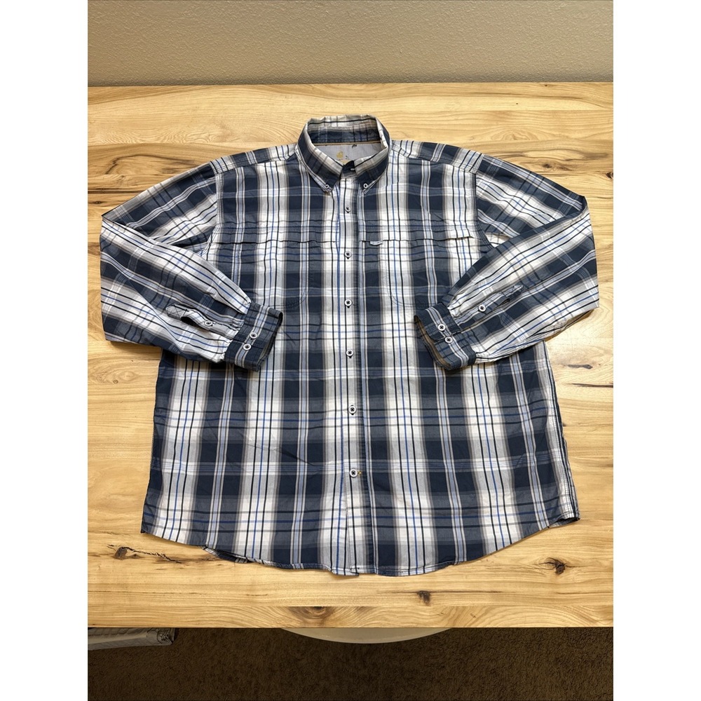 Carhartt 101745 Men's Force Mandan Long Sleeve Plaid Button Up Shirt Size XL
